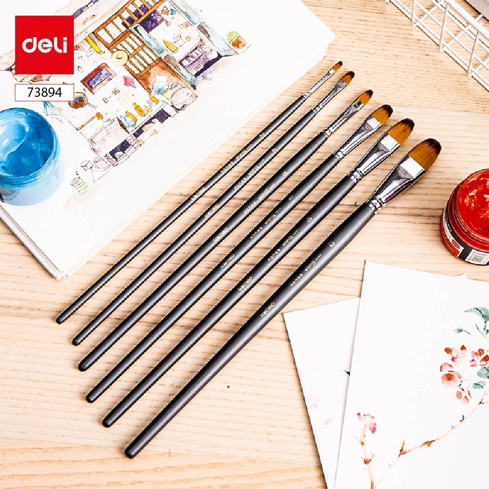 73894-3 ديلي مجموعة فرشاة ألوان زيتي + غواش + أكرليك - مشطوف - رمادي - E73894